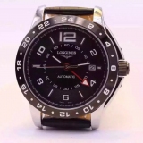 瑞士名表 浪琴(Longines)复古系列 双时区  男士自动机械表手表  高端男士腕表