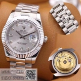劳力士(ROLEX)星期日历型系列218239 银盘镶钻 男士自动机械表手表