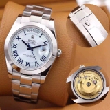 劳力士(ROLEX)星期日历型系列218239-83219 罗马刻度 蓝色表盘 男士自动机械表手表