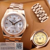 劳力士(ROLEX)星期日历型 218235-83215 A白盘 18K玫瑰金  男士自动机械表手表
