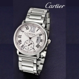 瑞士卡地亚Cartier男表 18K玫瑰金 卡历博系列全自动机械大号款男士手表 瑞士机芯