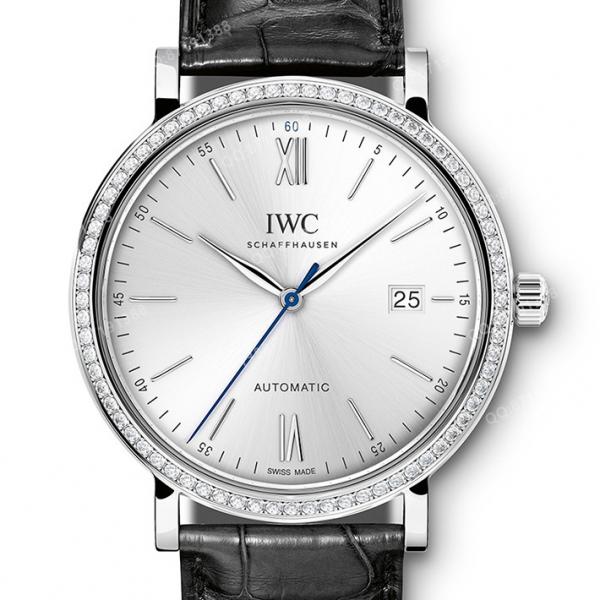万国IWC 柏涛菲诺系列 IW356514 镶钻 蓝针 男士自动机械手表