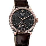 劳力士(ROLEX)切利尼系列50525黑盘棕带 18K玫瑰金（8种款式） 男士自动机械表手表