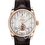 帕玛强尼(Parmigiani Fleurier)Tonda系列PFH251-1000100 真陀飞轮新款日月星辰 24小时显示 18K玫瑰金 白盘 男士手动机械表手表