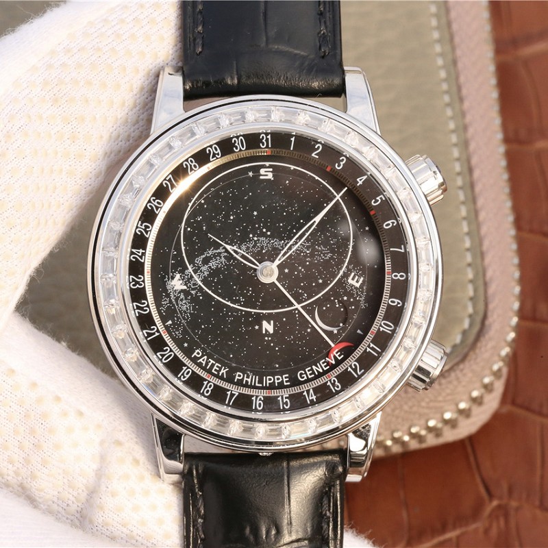 百达翡丽计时腕表 超高仿百达翡丽超级复杂功能计时系列6104款男士手表