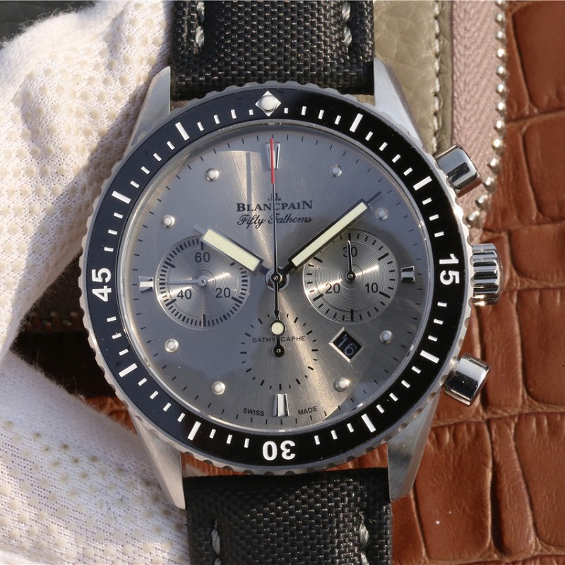 宝珀5200仿表 高仿复刻宝珀五十噚系列5200-1110-B52A款男士腕表