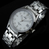 瑞士名表 欧米茄OMEGA海马系列 白面条丁钻石刻度 自动机械男士手表
