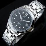 瑞士名表 欧米茄OMEGA海马系列 黑面数字条丁刻度 自动机械男士手表
