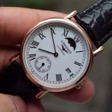 瑞士名表 浪琴(Longines)瑰丽系列 18K玫瑰金  两针半 男士自动机械表手表 高端男士腕表