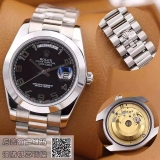 劳力士(ROLEX)星期日历型系列218206 黑色同心圆纹 男士自动机械表手表