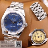 劳力士(ROLEX)星期日历型系列218206-83216 冰蓝色数字时标表盘 男士自动机械表手表