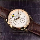 瑞士积家Master Chronograph计时大师系列腕表男表 18K玫瑰金  全自动机械男士手表 进口9100机芯