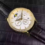 瑞士积家Master Chronograph计时大师系列腕表男表 18K金 全自动机械男士手表 进口9100机芯