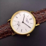 瑞士名表 浪琴(Longines)瑰丽系列 18K金 白面 男士自动机械表手表 高端男士腕表