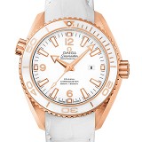 欧米茄omega 海洋宇宙600米腕表系列232.63.38.20.04.001 18K玫瑰金 皮带女士透底自动机械手表
