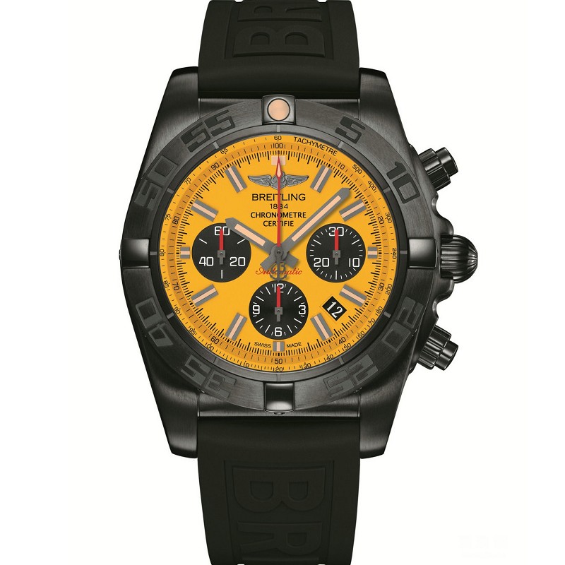 GF厂百年灵机械计时44mm黑钢腕表特别版复刻手表