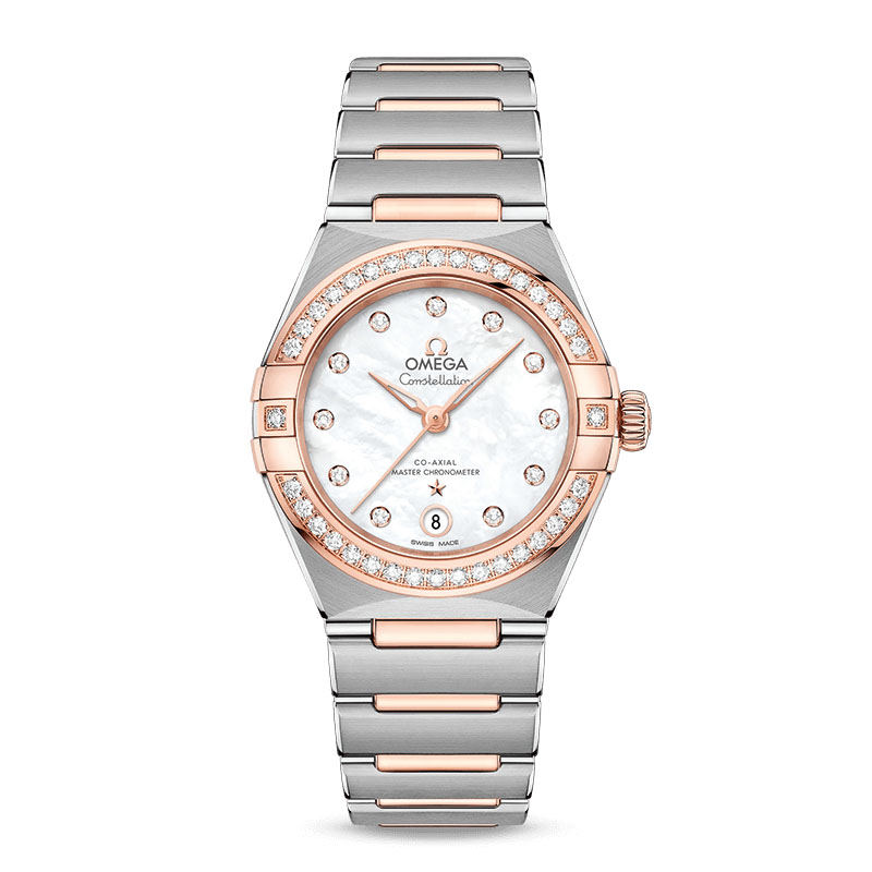 欧米茄星座系列复刻手表价格 tws厂手表131.25.29.20.55.001 贝壳纹 玫瑰金